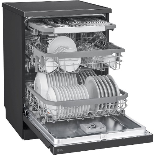 ΠΛΥΝΤΗΡΙΟ ΠΙΑΤΩΝ ΕΛΕΥΘΕΡΟ 60CM LG DF365FMS (B / BLACK / 14 ΣΕΡΒ / 3ο ΡΑΦΙ / ΑΤΜΟΥ / Wi-Fi)